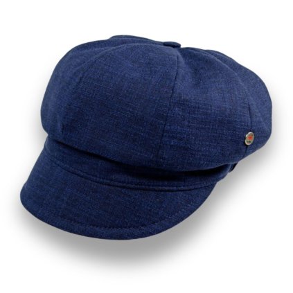 Tmavě modrá dámská čepice s kšiltem - pekařka Ba-31460210-212