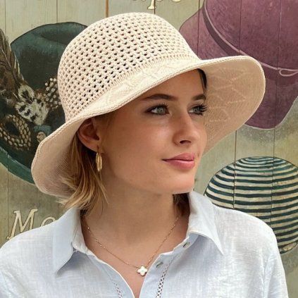 H��kovan� letn� klobouk - An-24623 b�ov�