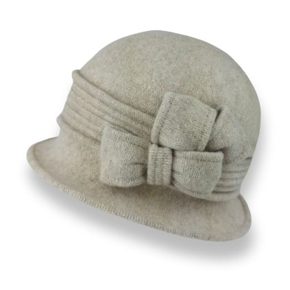 Dámský zimní klobouček W-0126/960 světle béžový