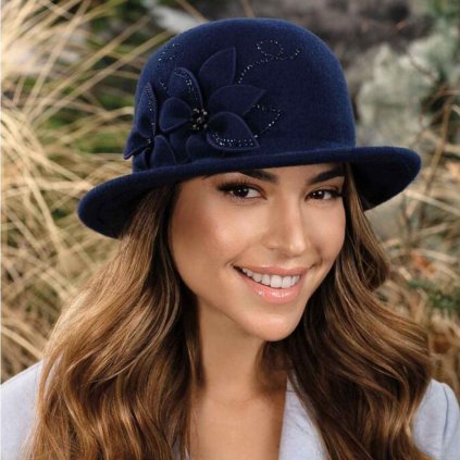 Krumlovanka Vlněný dámský klobouk 100%vlna Woolmark W-0798 - více barev-nf