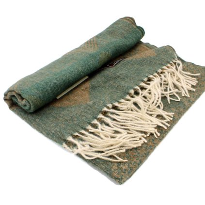 Šál Cashmere Sensation 68x200 cm P-72645-K-SAL zeleno-hnědý