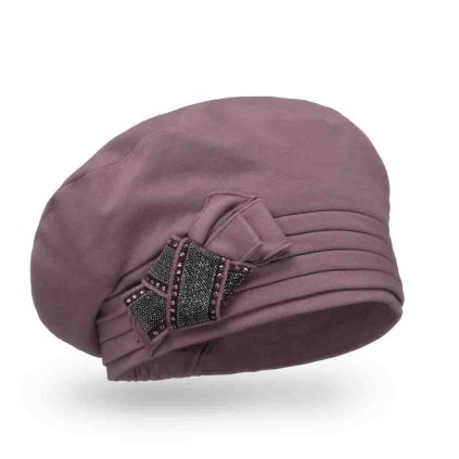 Dámská bavlněná čepice Krumlovanka  W-0857/890 starorůžová
