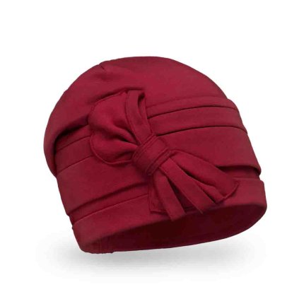 Bavlněná dámská čepice Krumlovanka  W-0851/144 červená