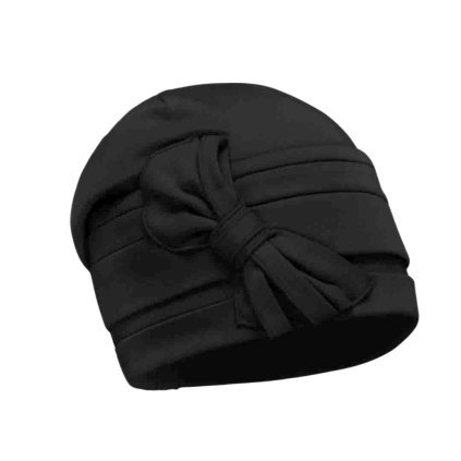 Bavlněná dámská černá čepice Krumlovanka  W-0851/018 černá