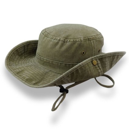Krumlovanka Outdoor klobouk 100% bavlna khaki P-2018120/KH