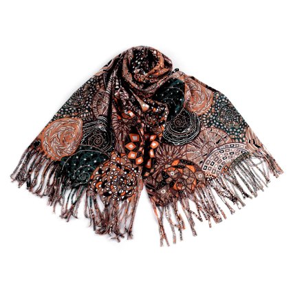 Dámská barevná šála Cashmere Sensation béžová 70 x 180 cm S-870828