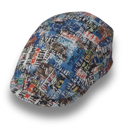 Bavlněná bekovka unisex flat cap 100% cotton canvas print Ba-31790997-998