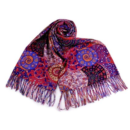 Dámská barevná šála Cashmere Sensation růžová 70 x 180 cm S-870828