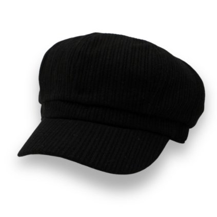 Dámská černá čepice s kšiltem - 100% viskóza P-22289-CERN