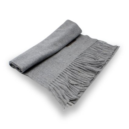 Šála s ovčí vlnou Cashmere Sensation 35x200cm - šedá melanž - hřejivá P-72650-GC