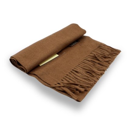 Šála s ovčí vlnou Cashmere Sensation 35x200cm -skořicová - extra jemná P-72650-MC