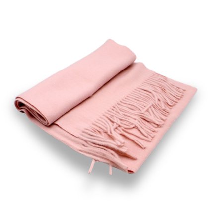 Šála s ovčí vlnou Cashmere Sensation 35x200cm -světle růžová - hřejivá - jemná P-72650-RC