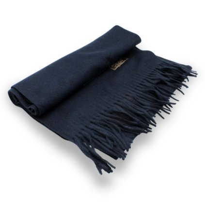 Šála s ovčí vlnou Cashmere Sensation 35x200cm - tmavě modrá - jemná - hřejivá P-72650-MI