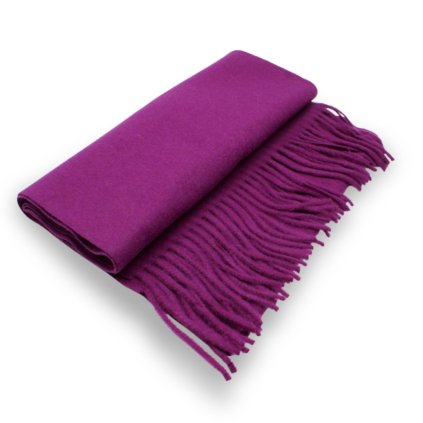 Šála s ovčí vlnou Cashmere Sensation 35x200cm - purpurová - hřejivá P-72650-ROSA