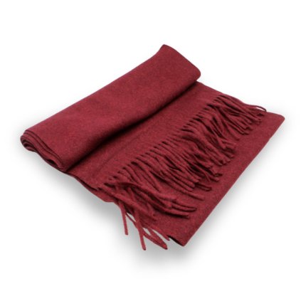 Šála s ovčí vlnou Cashmere Sensation 35x200cm - vínová melanž - jemná P-72650-BX