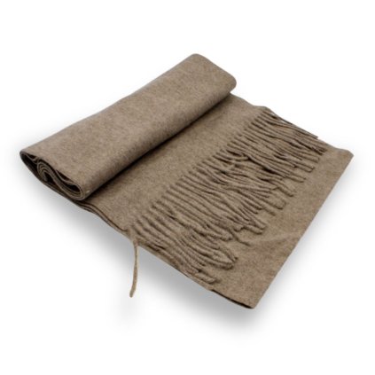 Šála s ovčí vlnou Cashmere Sensation 35x200cm -hnědá melanž - jemná, hřejivá P-72650-BGF