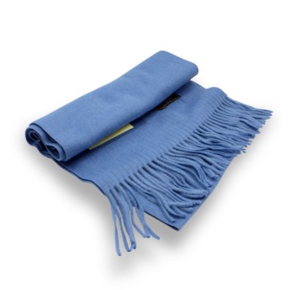 Šála s ovčí vlnou Cashmere Sensation 35x200cm - světle modrá - extra jemná P-72650-CIEL