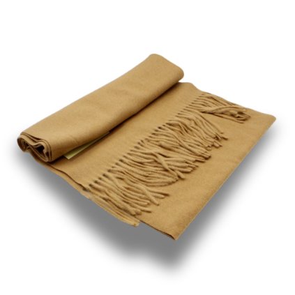 Šála s ovčí vlnou Cashmere Sensation 35x200cm - tmavě béžová - hřejivá P-72650-CL