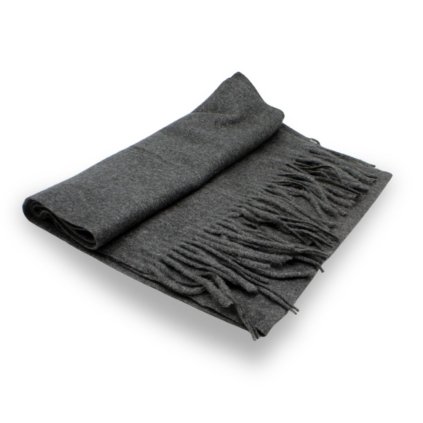 Šála s ovčí vlnou Cashmere Sensation 35x200cm - antracitová - jemná - hřejivá P-72650-GF