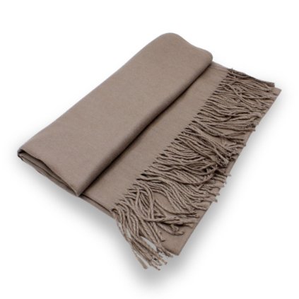 Maxi šála - taupe Cashmere Sensation 68x200 cm - jemná P-72662-TP