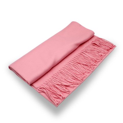 Maxi šála - růžová Cashmere Sensation 68x200 cm - jemná P-72662-RS