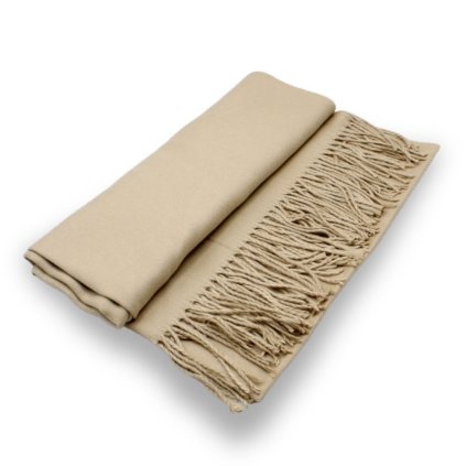 Maxi šála - béžová Cashmere Sensation 68x200 cm - jemná P-72662-BGC