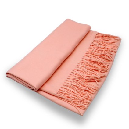 Maxi šála Cashmere Sensation 68x200 cm - lososová -  jemná P-72662-RC