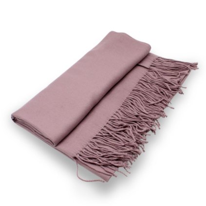 Maxi šála Cashmere Sensation 68x200 cm - tmavě starorůžová - jemná P-72662-V.ROSA