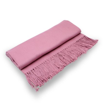 Maxi šála - starorůžová Cashmere Sensation 68x200 cm - jemná - hřejivá P-72662-RB