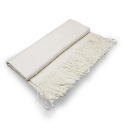 Maxi šála - bílá Cashmere Sensation 68x200 cm - jemná - hřejivá P-72662-B