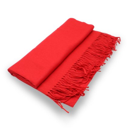 Maxi šála - červená Cashmere Sensation 68x200 cm - jemná - hřejivá P-72662-R