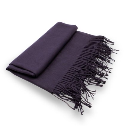 Maxi šála - fialová Cashmere Sensation 68x200 cm - jemná P-72662-PRUNE