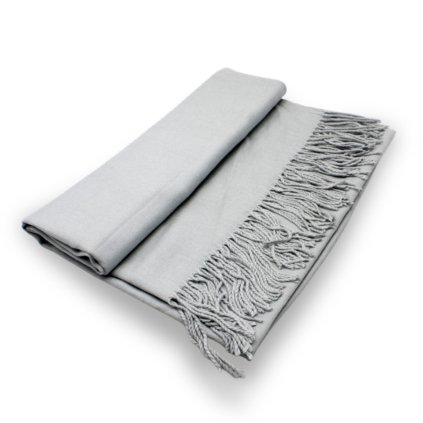 Maxi šála - světle šedá Cashmere Sensation 68x200 cm - jemná P-72662-GC