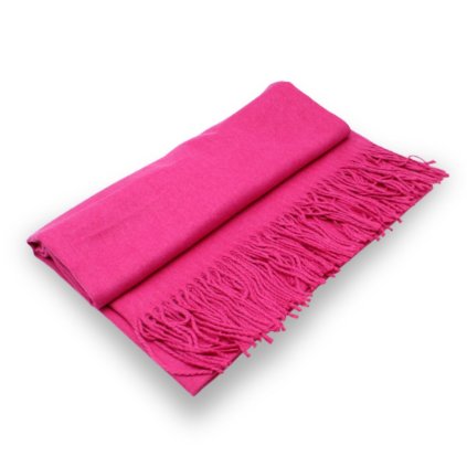 Maxi šála Cashmere Sensation 68x200 cm - tmavě růžová - jemná P-72662-F