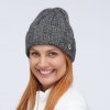 Dámská pletená čepice  - kulich Beanie s lurexem