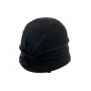 Dámský plstěný klobouk TONAK s květem 52783/15 černá Q 9030