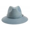 Plstěný klobouk TONAK Fedora Essence Twist 53534/18 modrý Q 3014