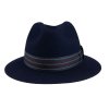 Plstěný klobouk TONAK  Fedora Glenn 12922/19 modrý Q 3109