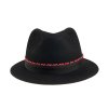Plstěný klobouk TONAK Fedora Ella 53669/19 černý Q 9030