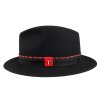Plstěný klobouk TONAK Fedora Ella 53669/19 černý Q 9030