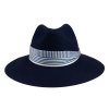 Plstěný klobouk TONAK Fedora Kelly 53648/19 modrý Q 3109