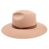 Plstěný klobouk TONAK Fedora Double Strap 53385/17  růžová Q 2189
