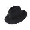 Luxusní plstěný klobouk TONAK 10374/07 černý Q 9030