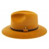 Plstěný klobouk TONAK Fedora Stretti Eko 21144/17  žlutý Q 5003