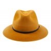 Plstěný klobouk TONAK Fedora Stretti Eko 21144/17  žlutý Q 5003