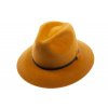 Plstěný klobouk TONAK Fedora Stretti Eko 21144/17  žlutý Q 5003