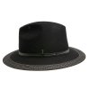 Plstěný klobouk TONAK Fedora Esprite Noir 21156/18 černá Q 9040