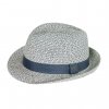 Pánský letní klobouk s textilním páskem  GT modrý