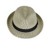 Pánský letní klobouk s textilním páskem GT šedobéžový3