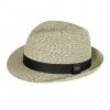 Pánský letní klobouk s textilním páskem GT šedobéžový1